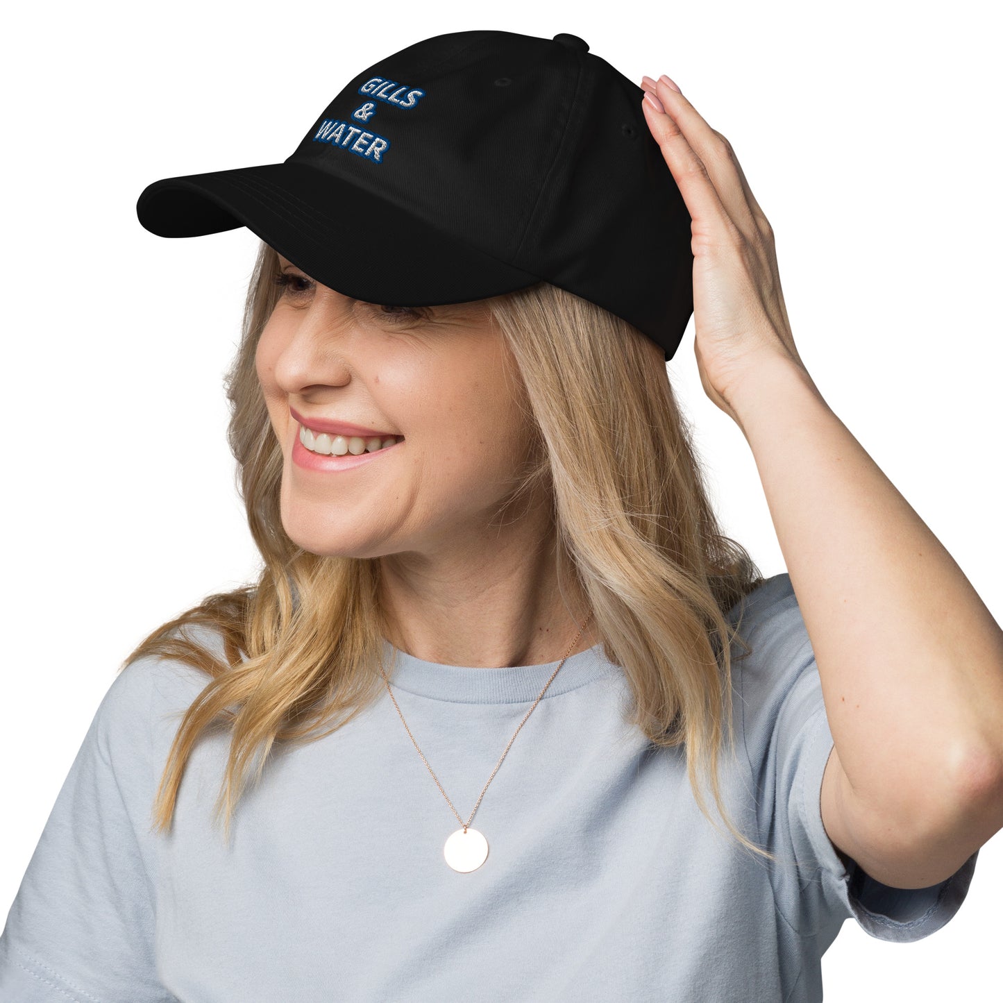 Coastal Crest: Gills and Water Dad Hat