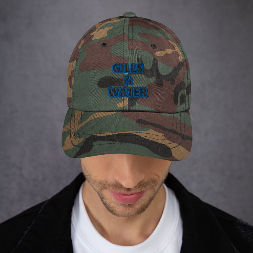 Coastal Crest: Gills and Water Dad Hat