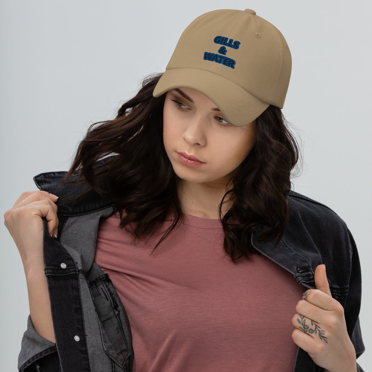 Coastal Crest: Gills and Water Dad Hat