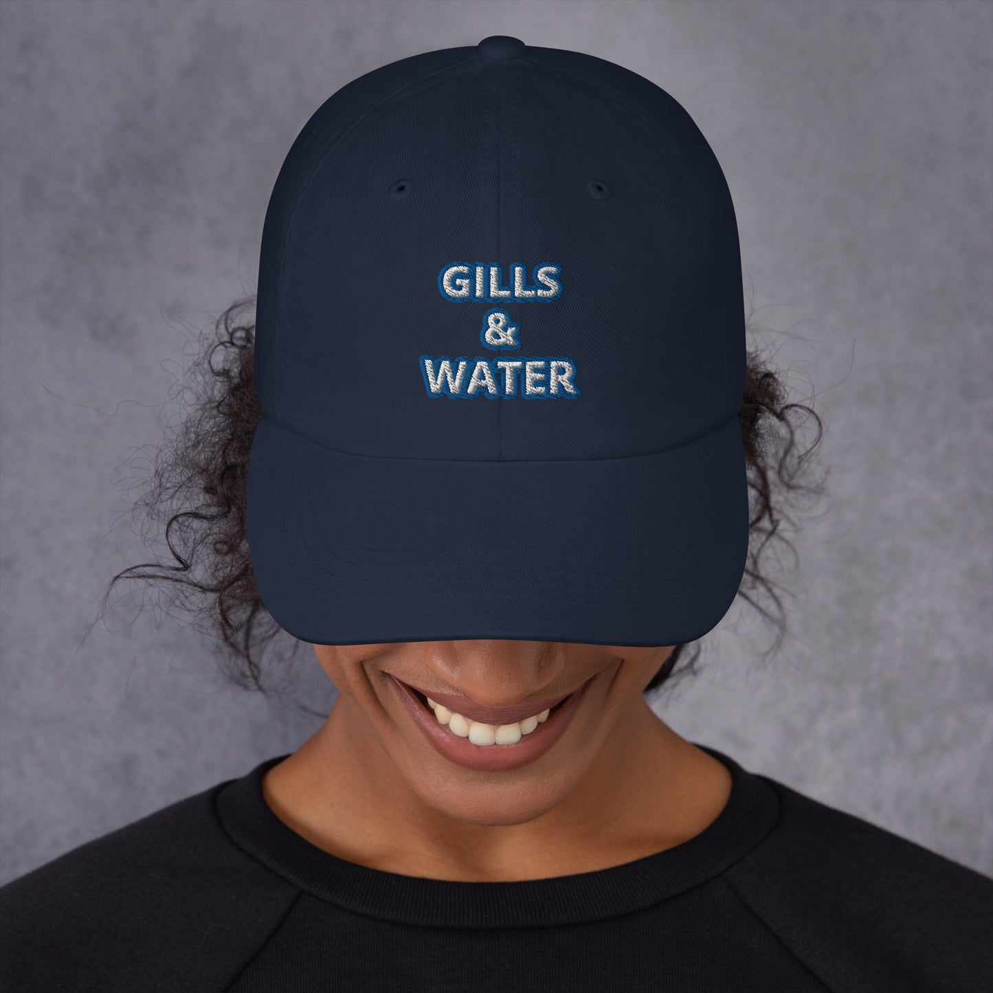 Coastal Crest: Gills and Water Dad Hat