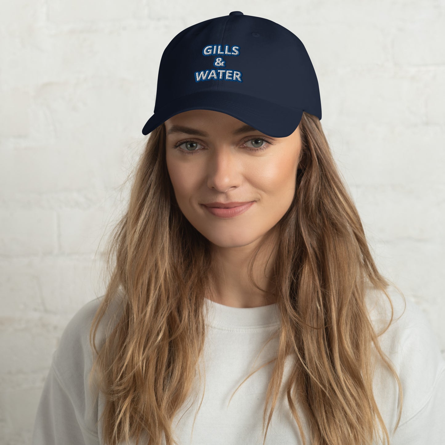 Coastal Crest: Gills and Water Dad Hat