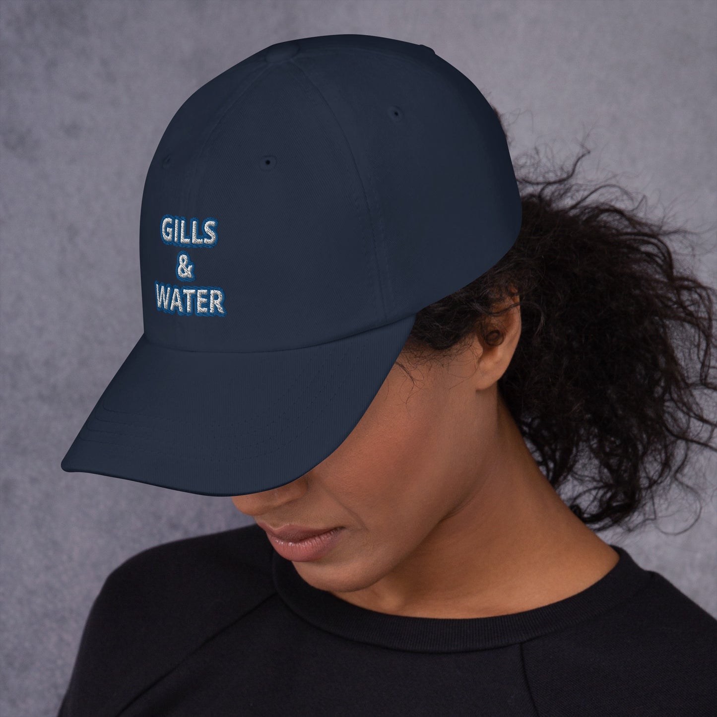 Coastal Crest: Gills and Water Dad Hat