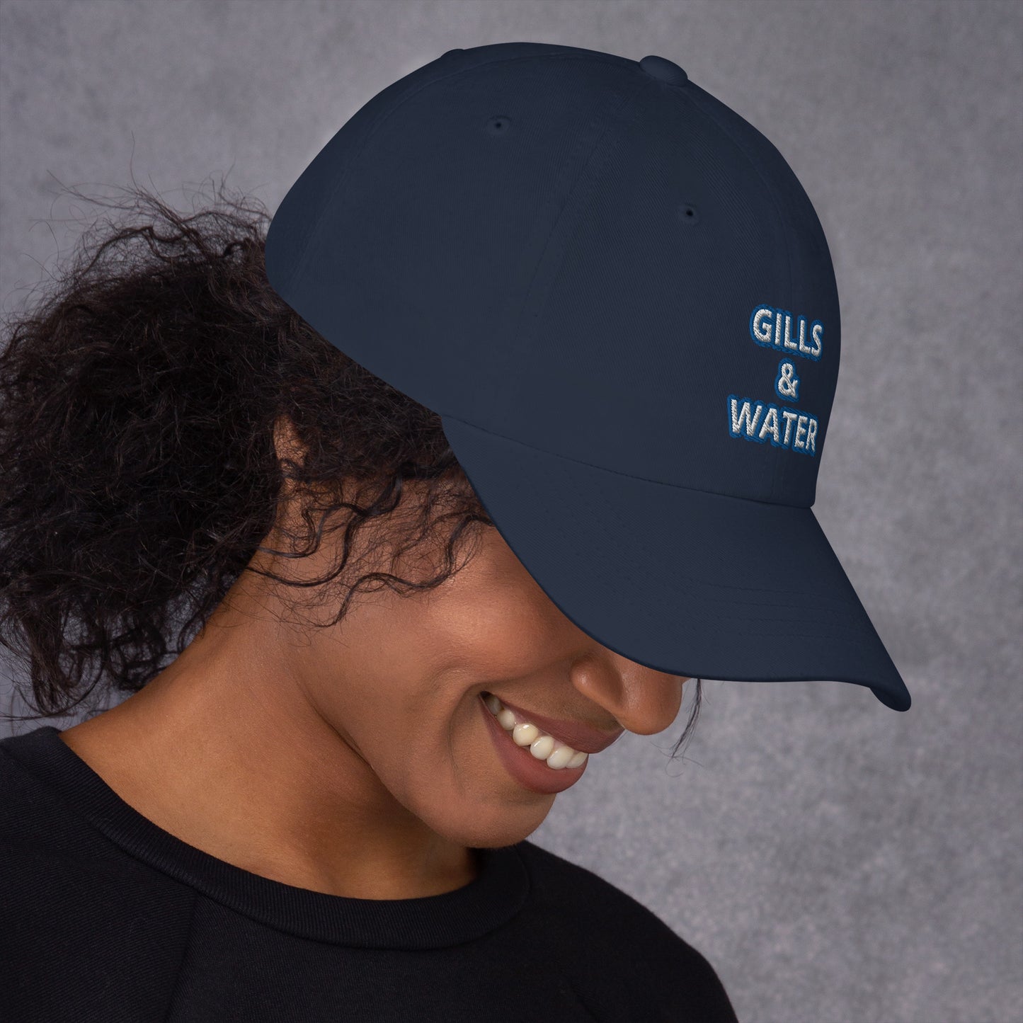 Coastal Crest: Gills and Water Dad Hat