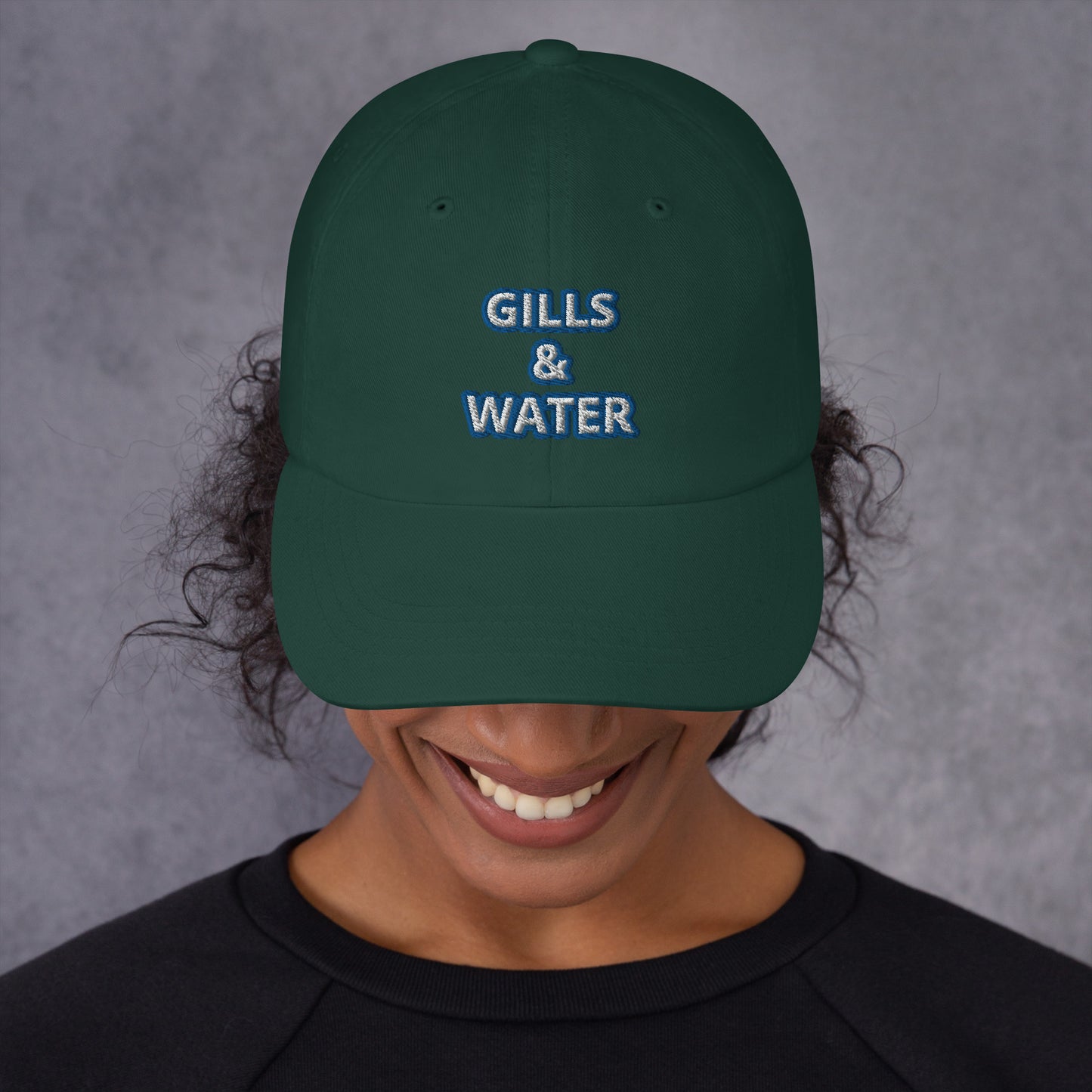 Coastal Crest: Gills and Water Dad Hat