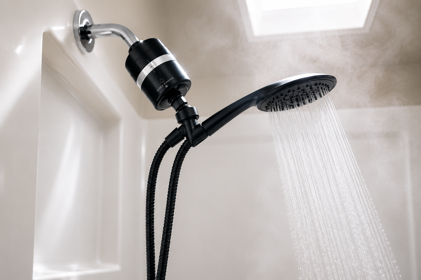 Gills & Water Handheld Filtered Shower Head | Crystal Quest®