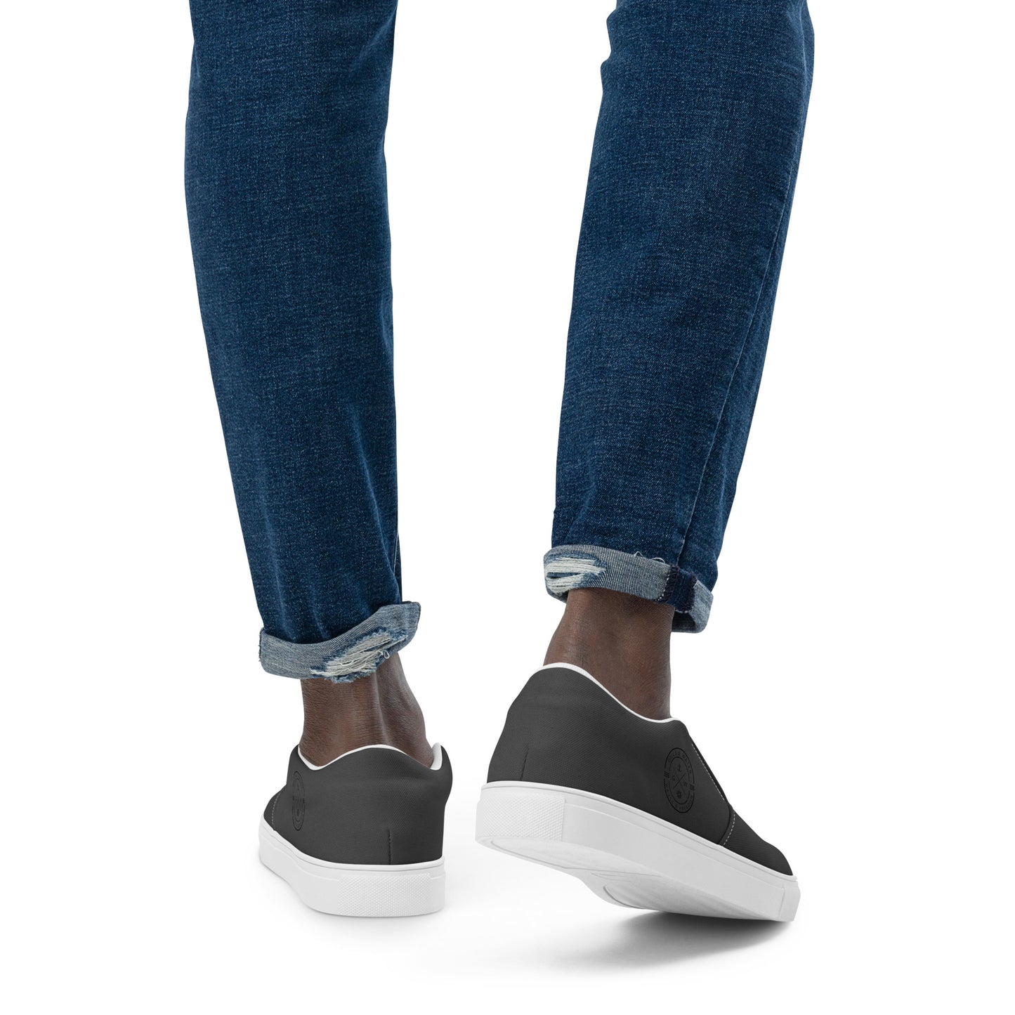 AquaFlow Men's Canvas Slip-Ons: Gills & Water Edition