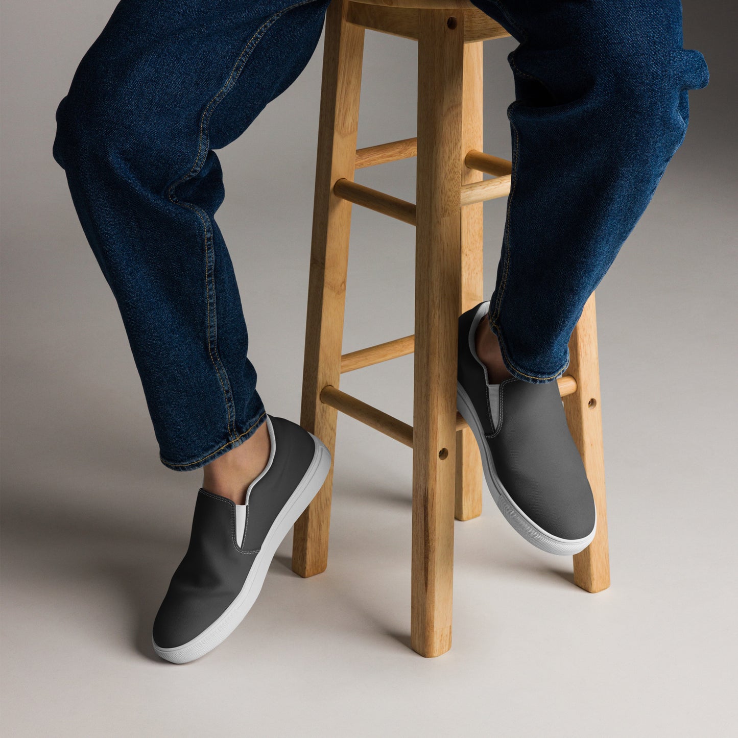 AquaFlow Men's Canvas Slip-Ons: Gills & Water Edition