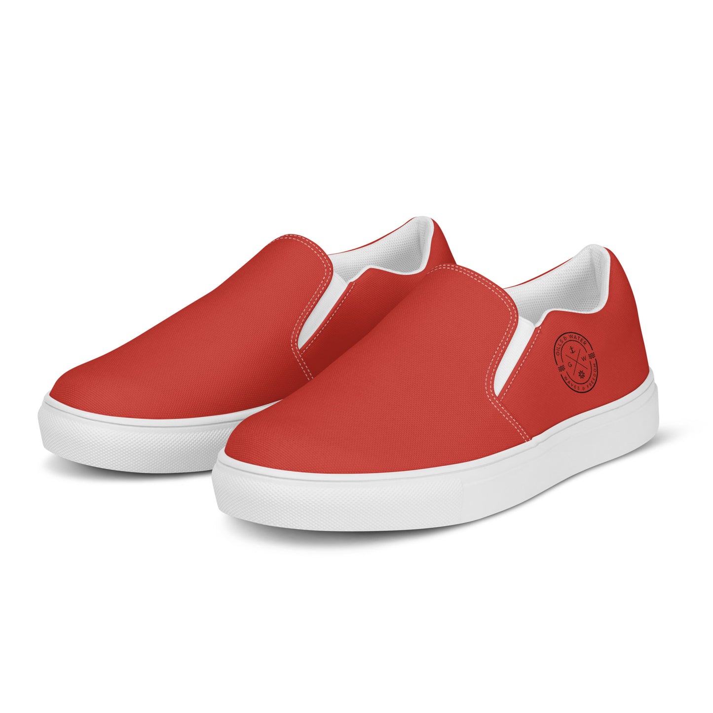 AquaFlow Men's Canvas Slip-Ons: Gills & Water Edition