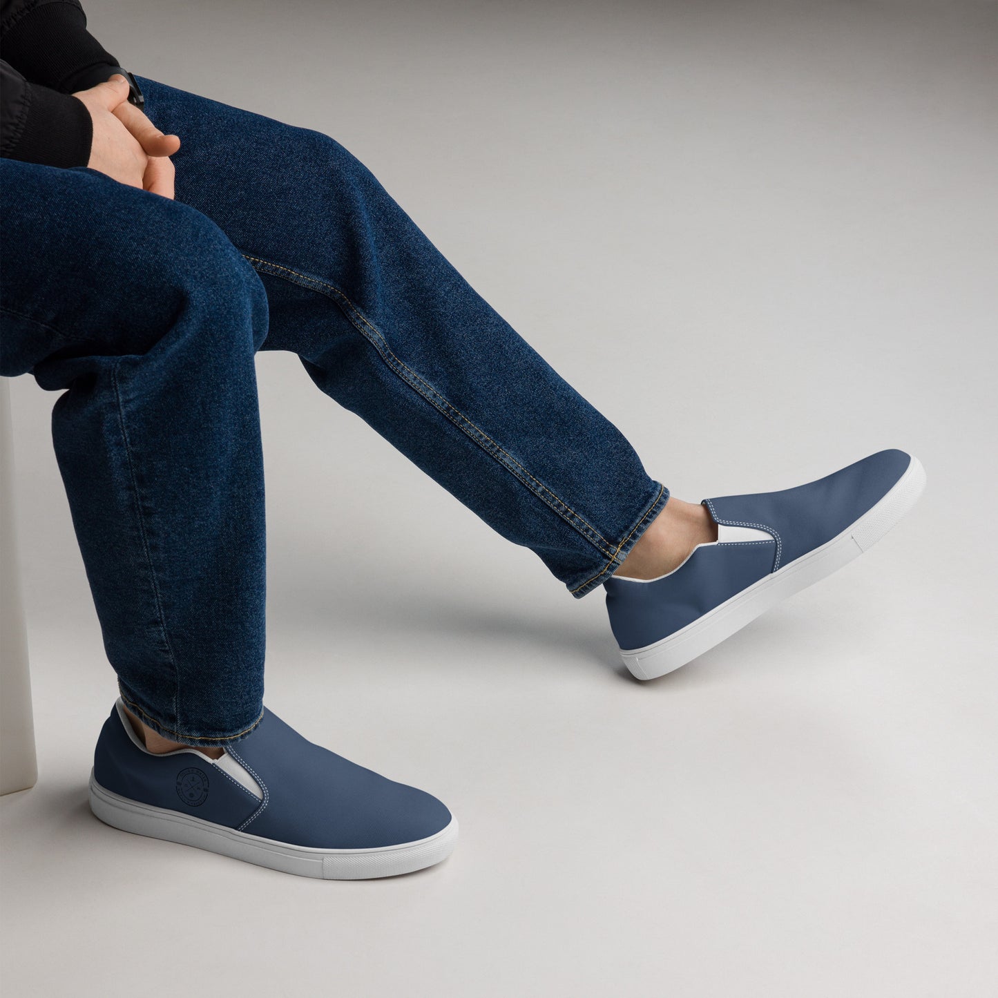 AquaFlow Men's Canvas Slip-Ons: Gills & Water Edition