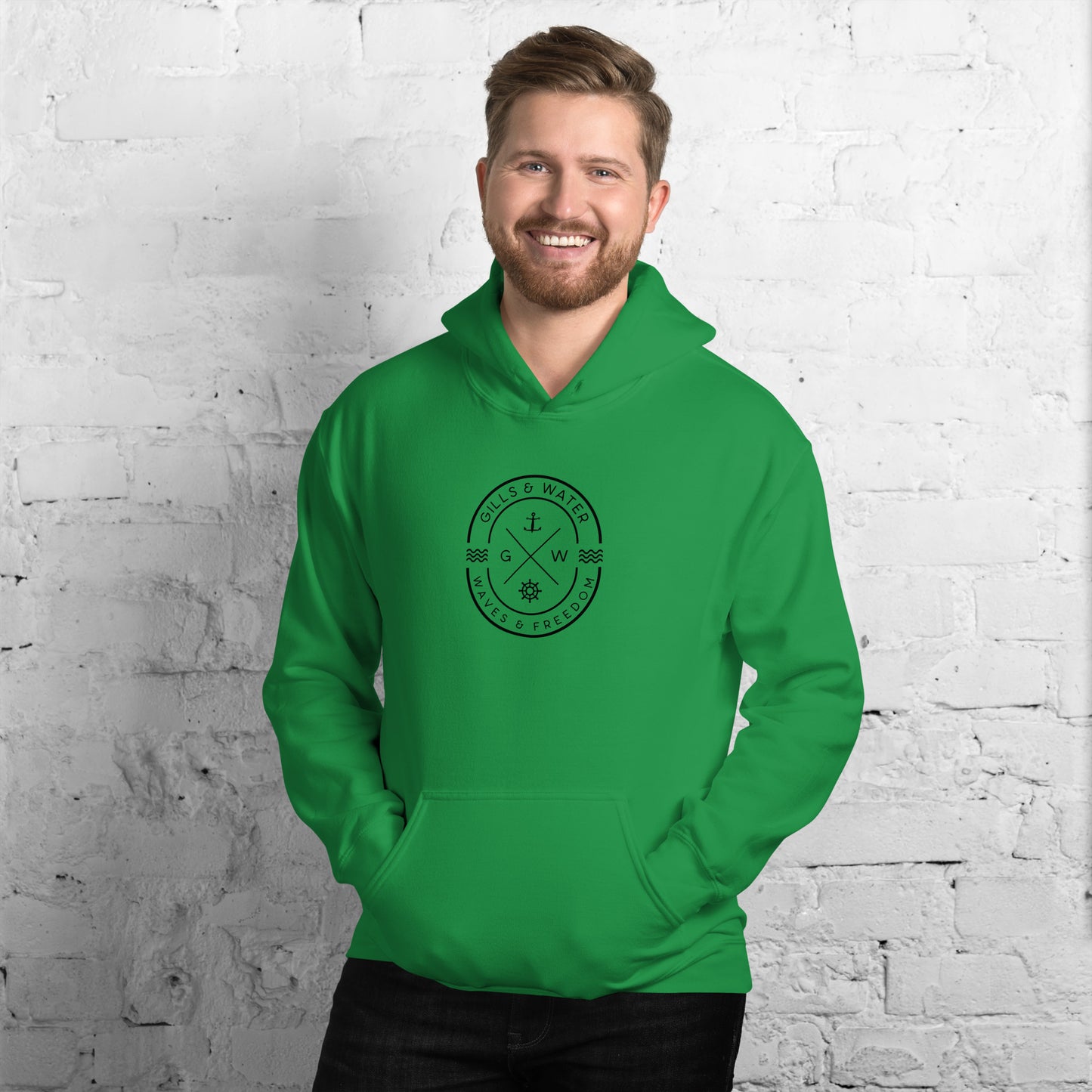 Marine Breeze Unisex Pullover Hoodie Irish Edition