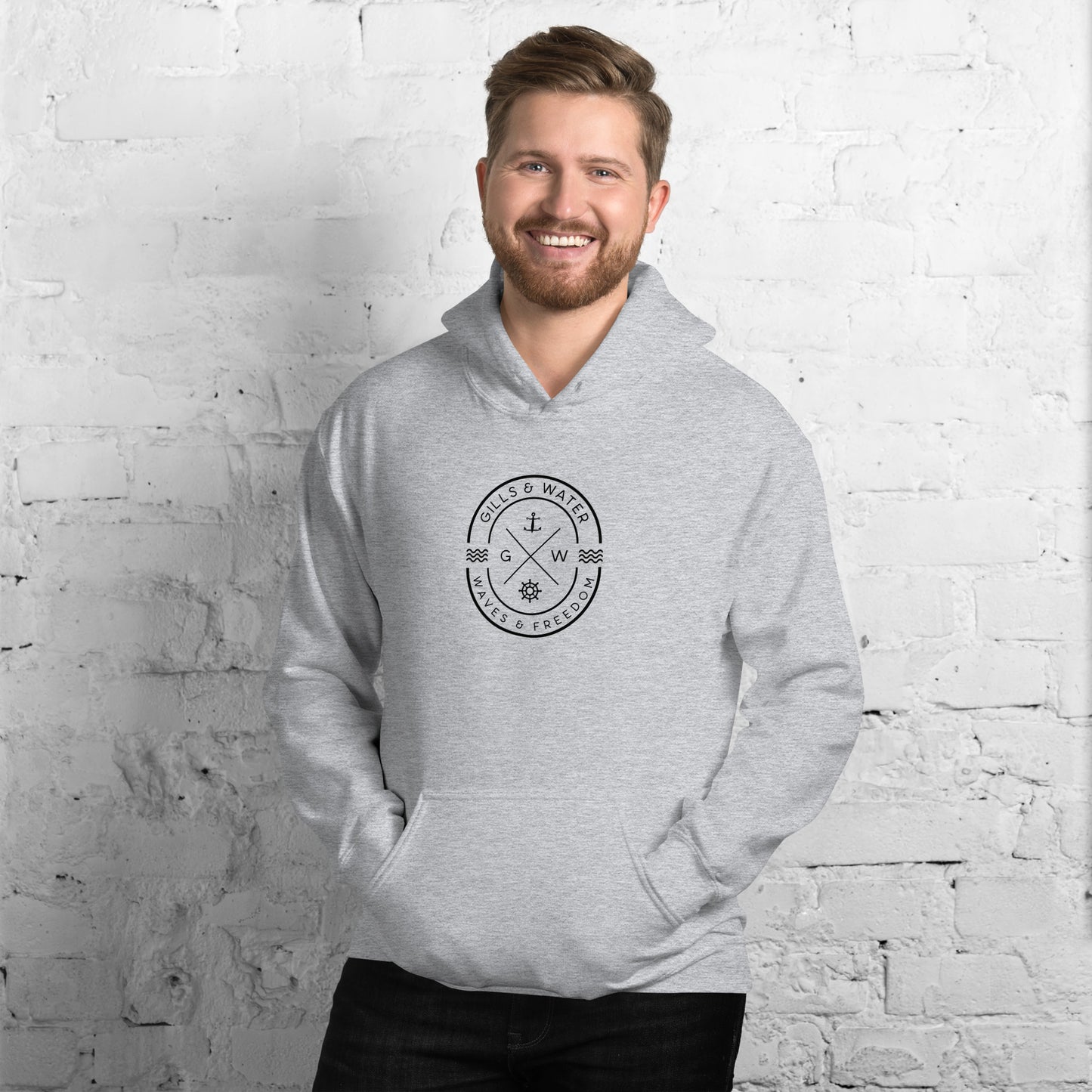 Marine Breeze Unisex Pullover Hoodie Irish Edition