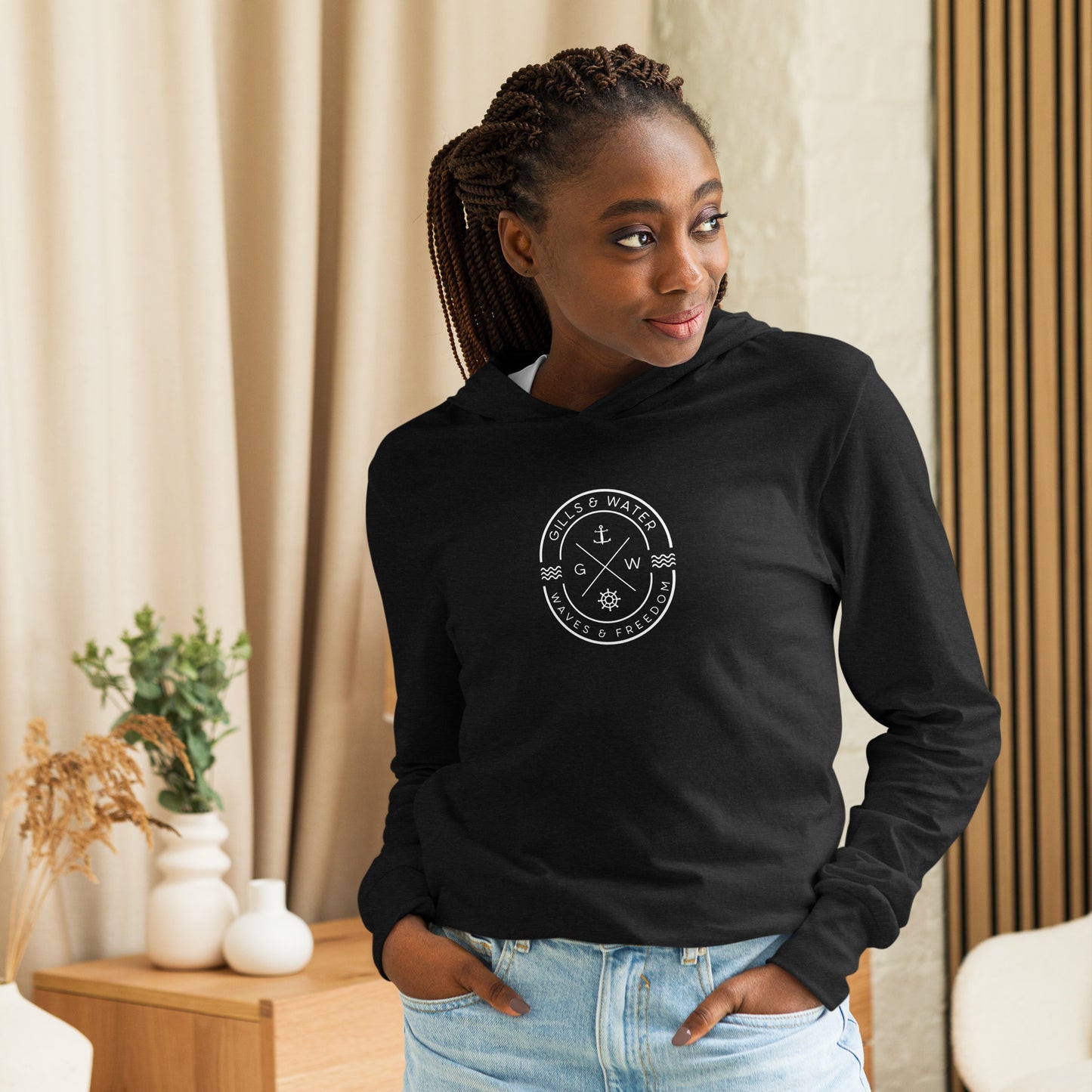 Seaside Charm Unisex Hooded Long Sleeve Tee