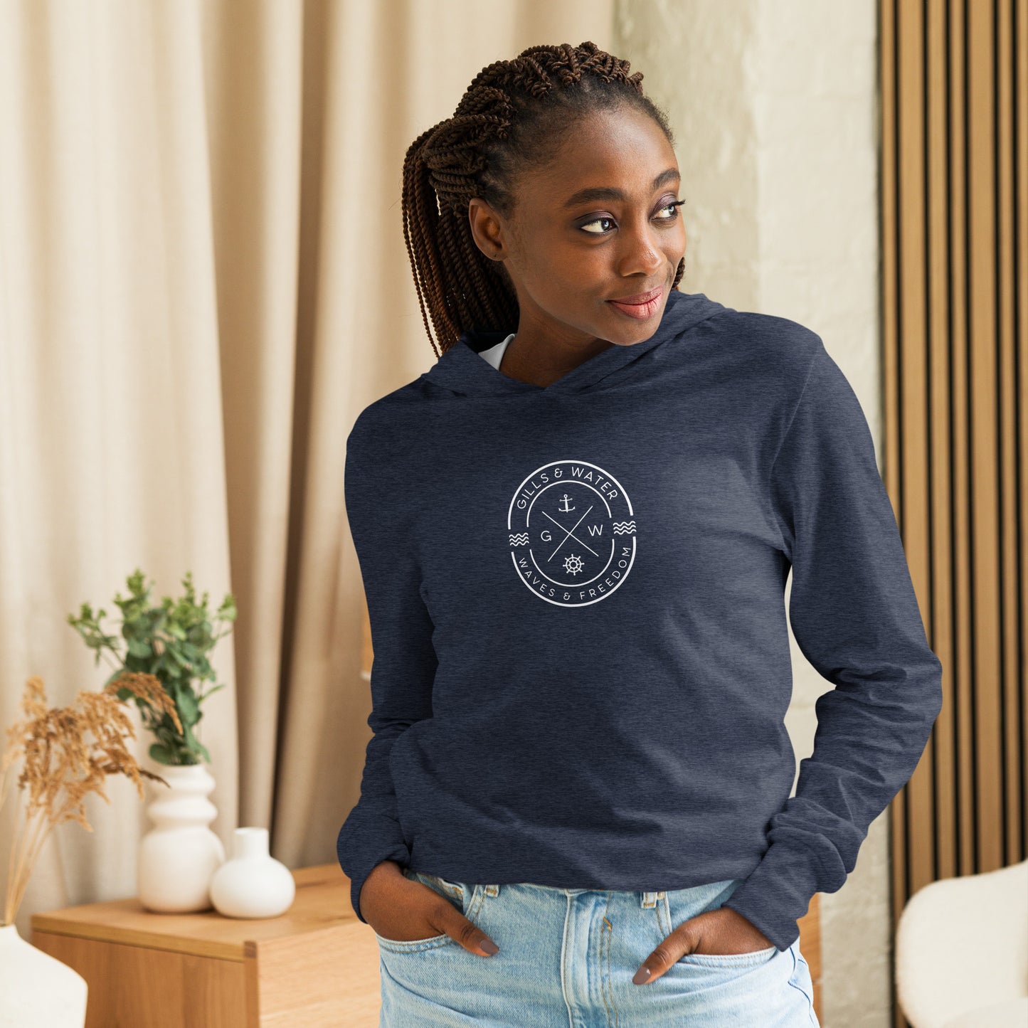 Seaside Charm Unisex Hooded Long Sleeve Tee