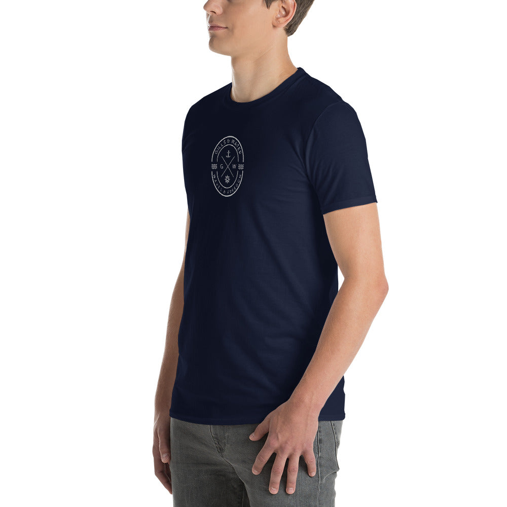 WaveCrush: Men's Heavyweight Tee by Gills and Water