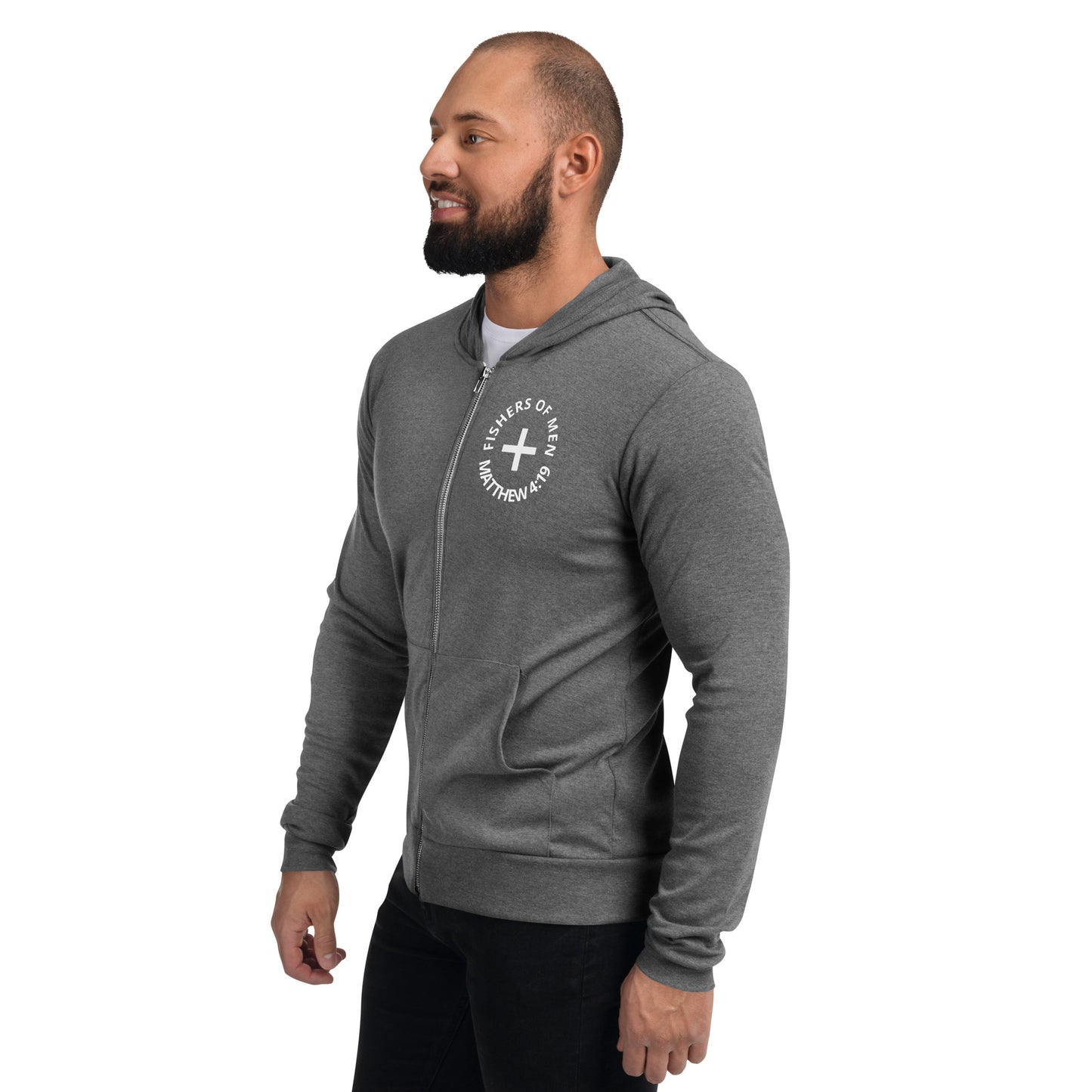 Fishers Of Men: Gills and Water Unisex Lightweight Zip Hoodie