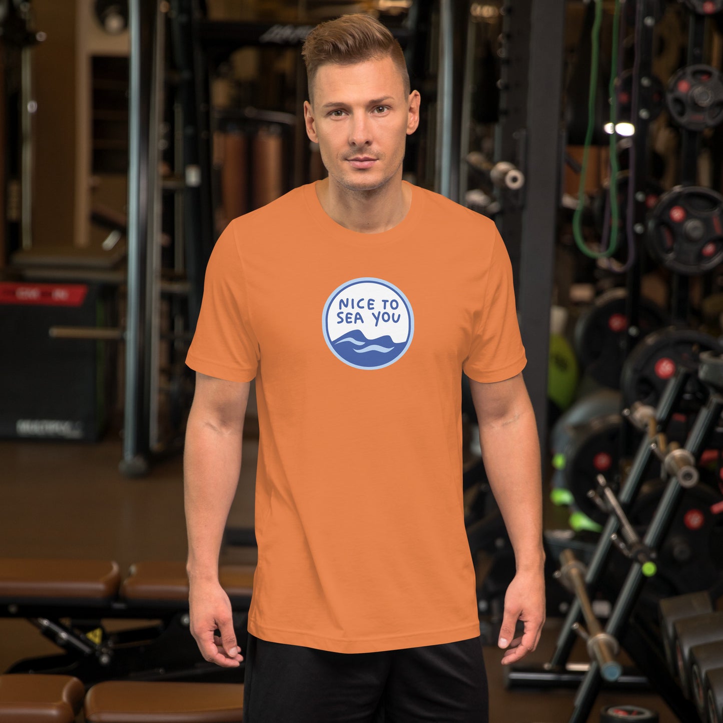 NICE TO SEA YOU: Premium Unisex t-shirt by Gills & Water