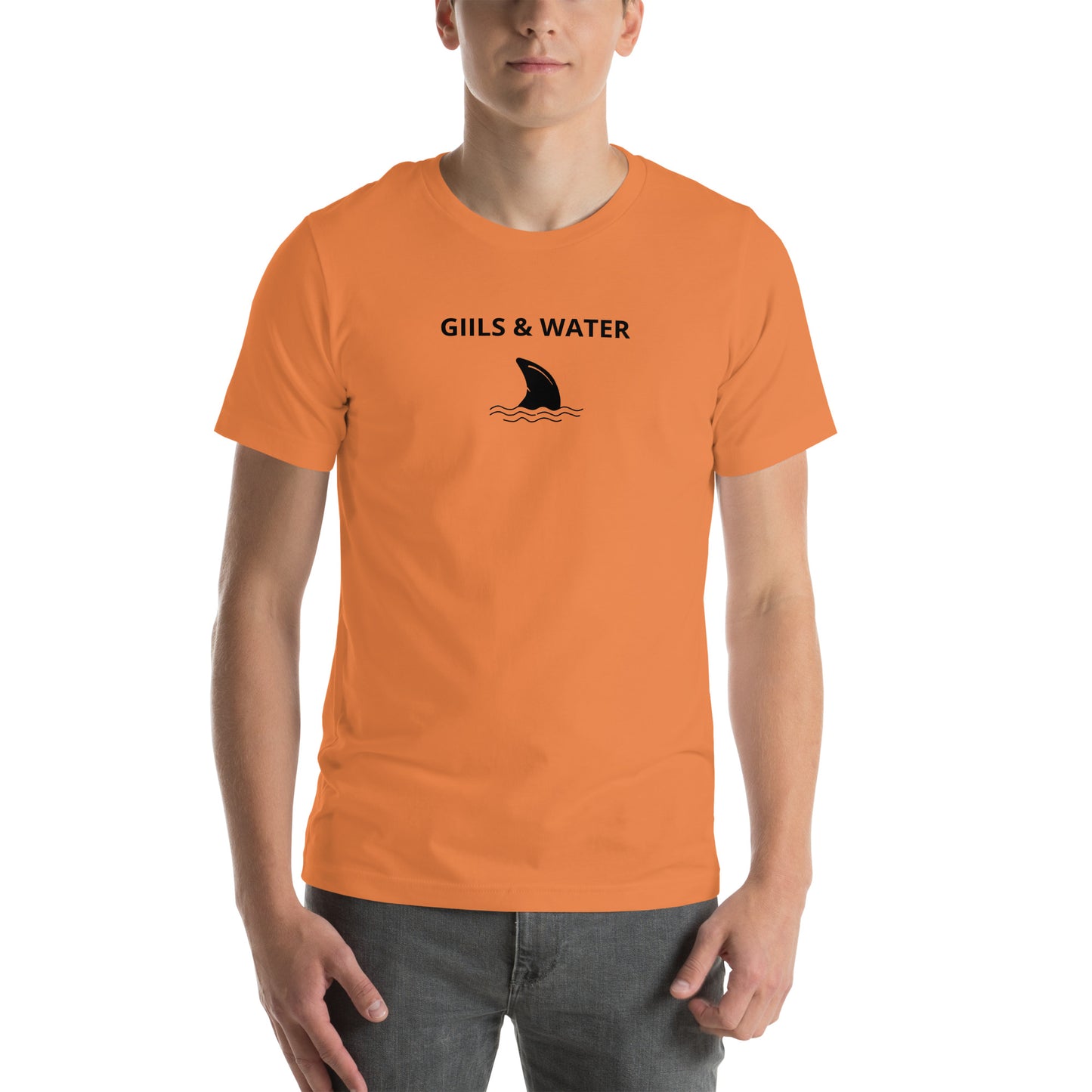 Shark Fin: Premium Unisex t-shirt by Gills & Water