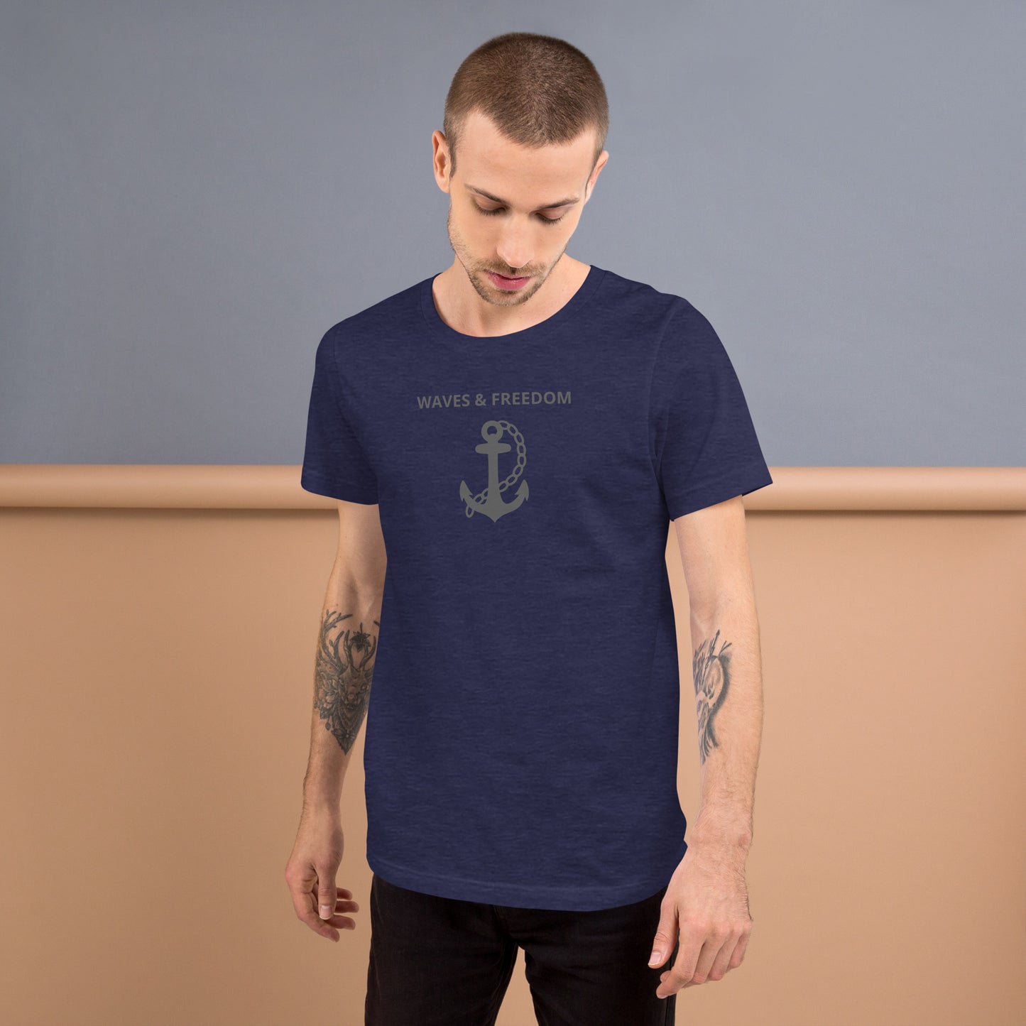 Waves & Freedom: Premium Unisex t-shirt by Gills & Water