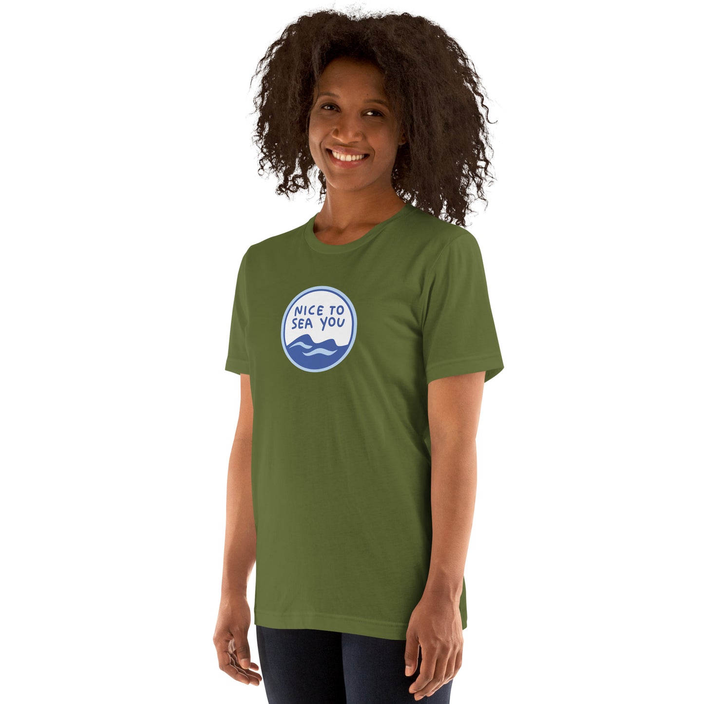 NICE TO SEA YOU: Premium Unisex t-shirt by Gills & Water