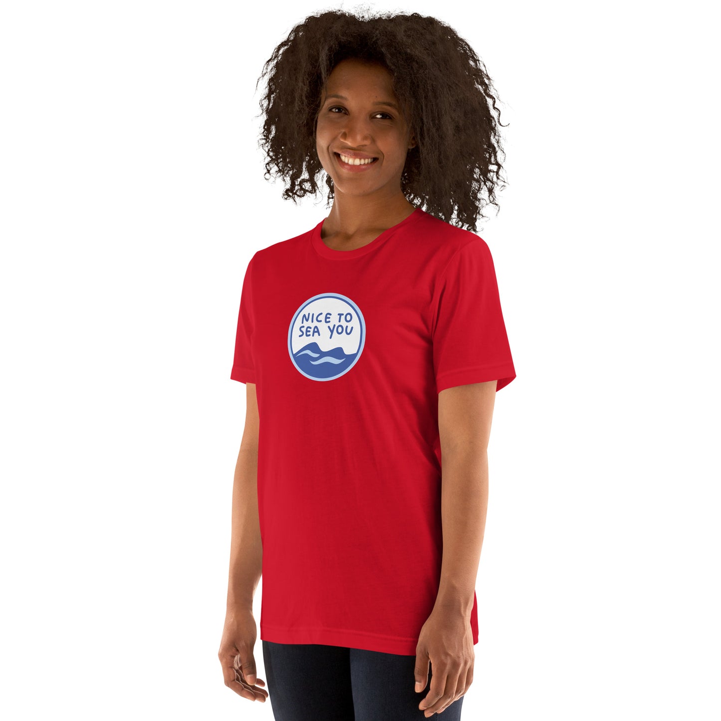 NICE TO SEA YOU: Premium Unisex t-shirt by Gills & Water