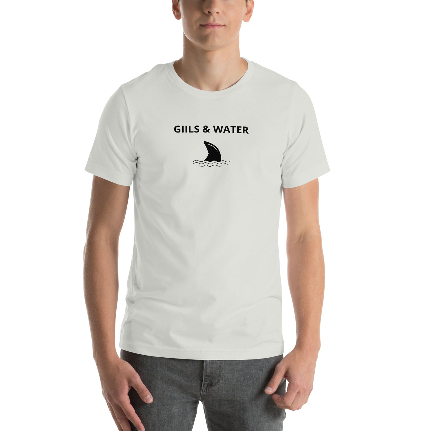 Shark Fin: Premium Unisex t-shirt by Gills & Water