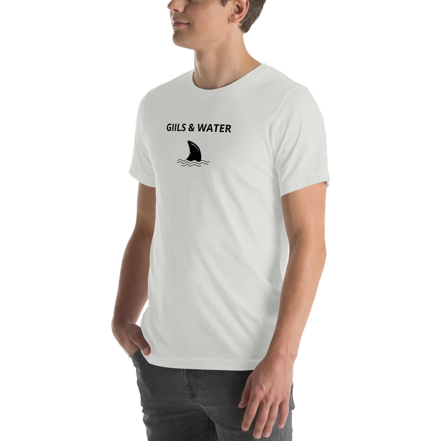 Shark Fin: Premium Unisex t-shirt by Gills & Water