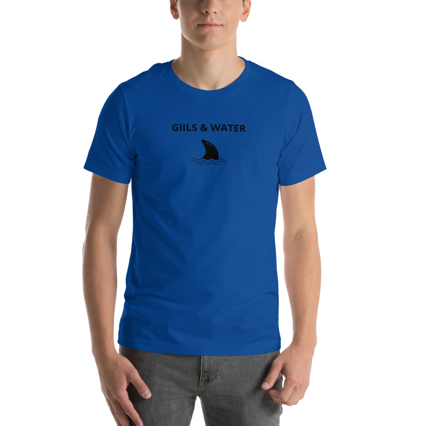 Shark Fin: Premium Unisex t-shirt by Gills & Water