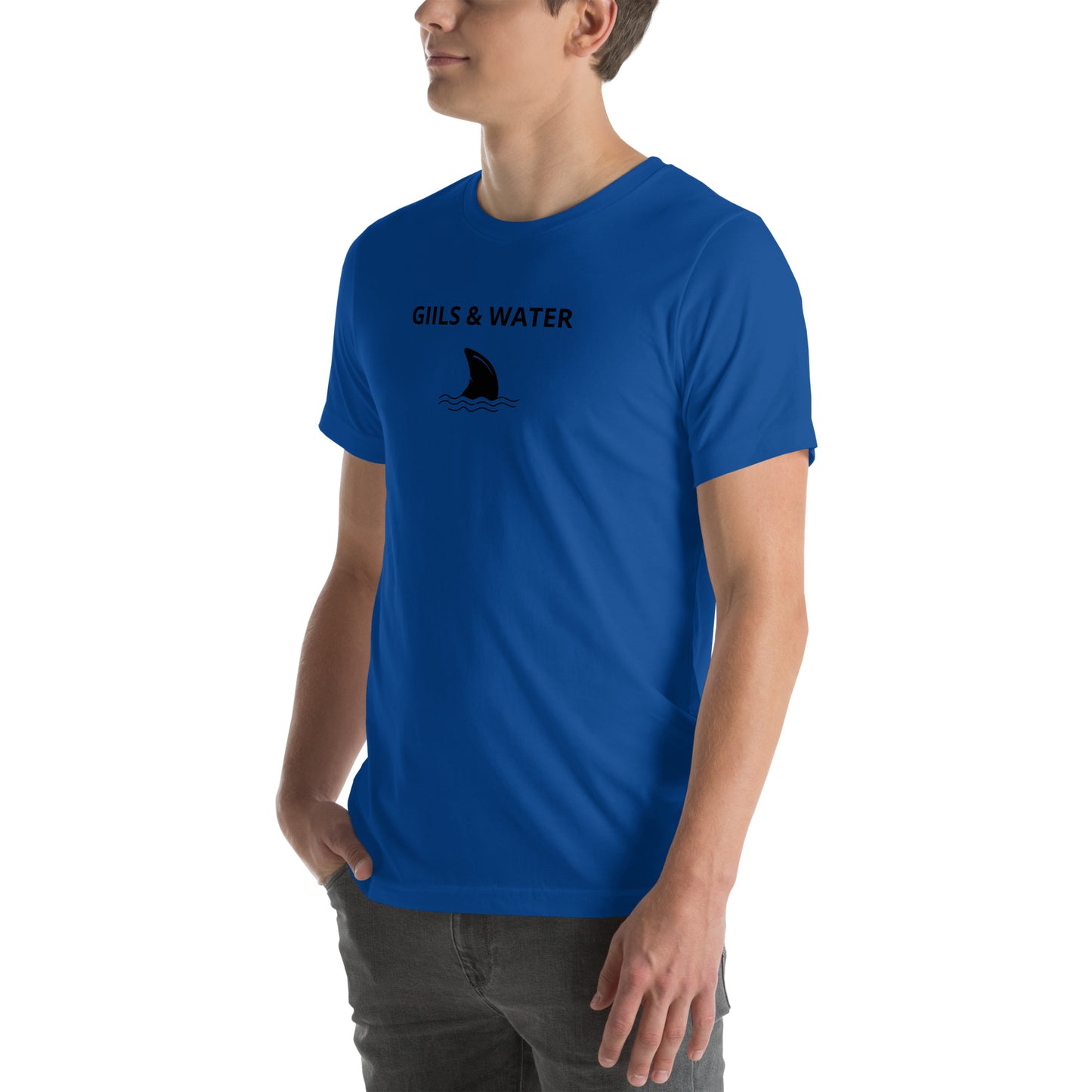 Shark Fin: Premium Unisex t-shirt by Gills & Water