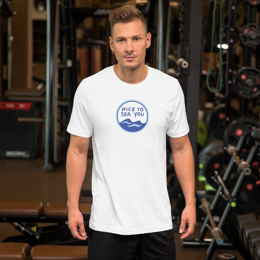 NICE TO SEA YOU: Premium Unisex t-shirt by Gills & Water