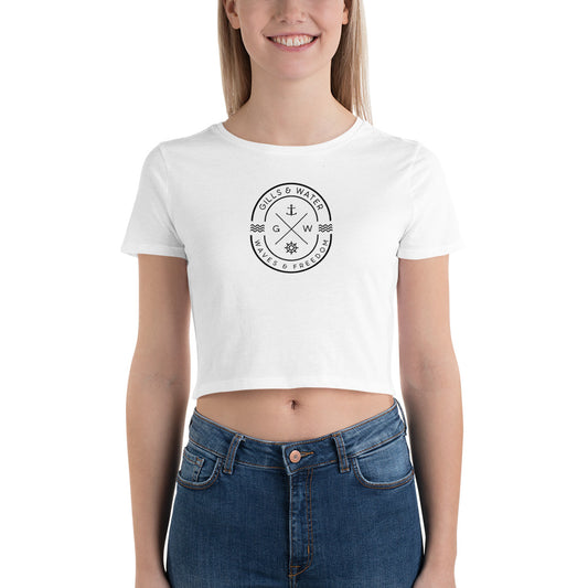 WaveChic: Women's Crop Tee by Gills & Water