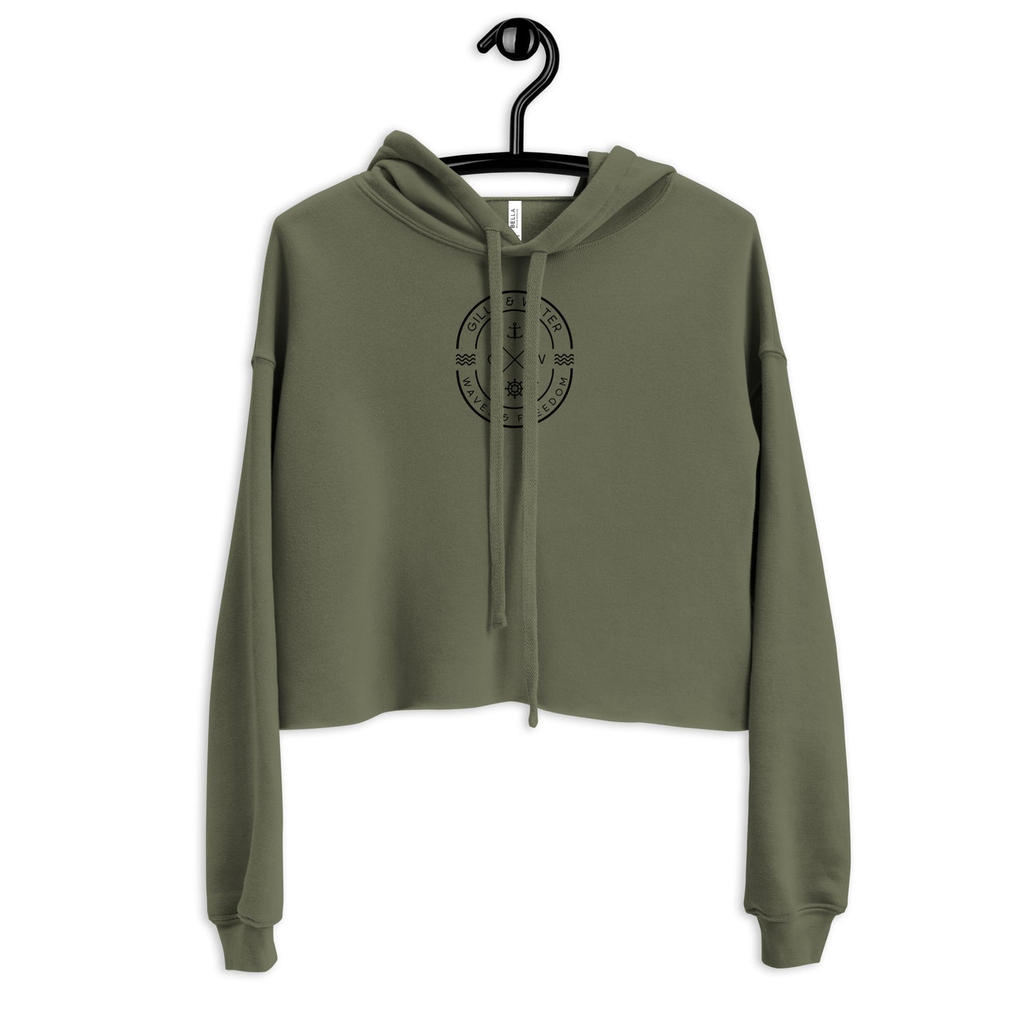 Ocean Breeze Women's Cropped Hoodie