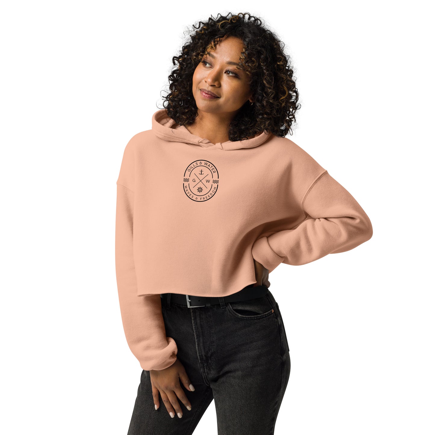 Ocean Breeze Women's Cropped Hoodie