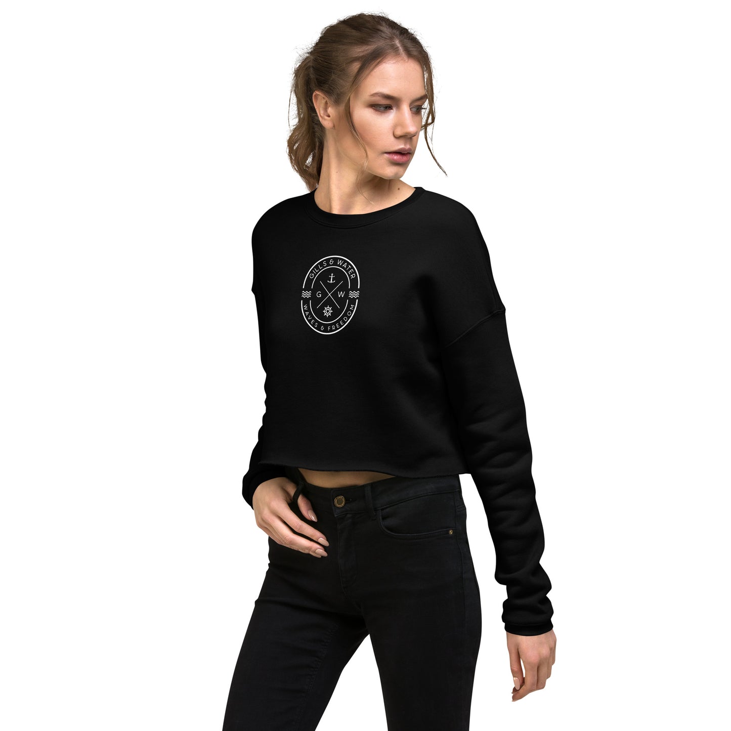 Seaside Chic Women's Cropped Sweatshirt