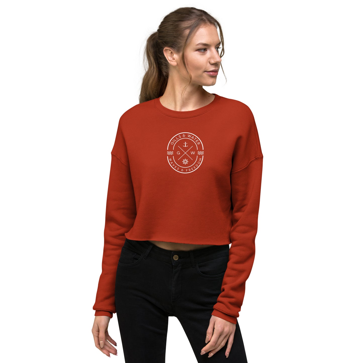 Seaside Chic Women's Cropped Sweatshirt