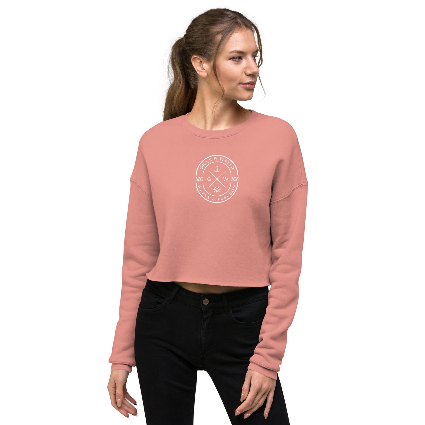 Seaside Chic Women's Cropped Sweatshirt