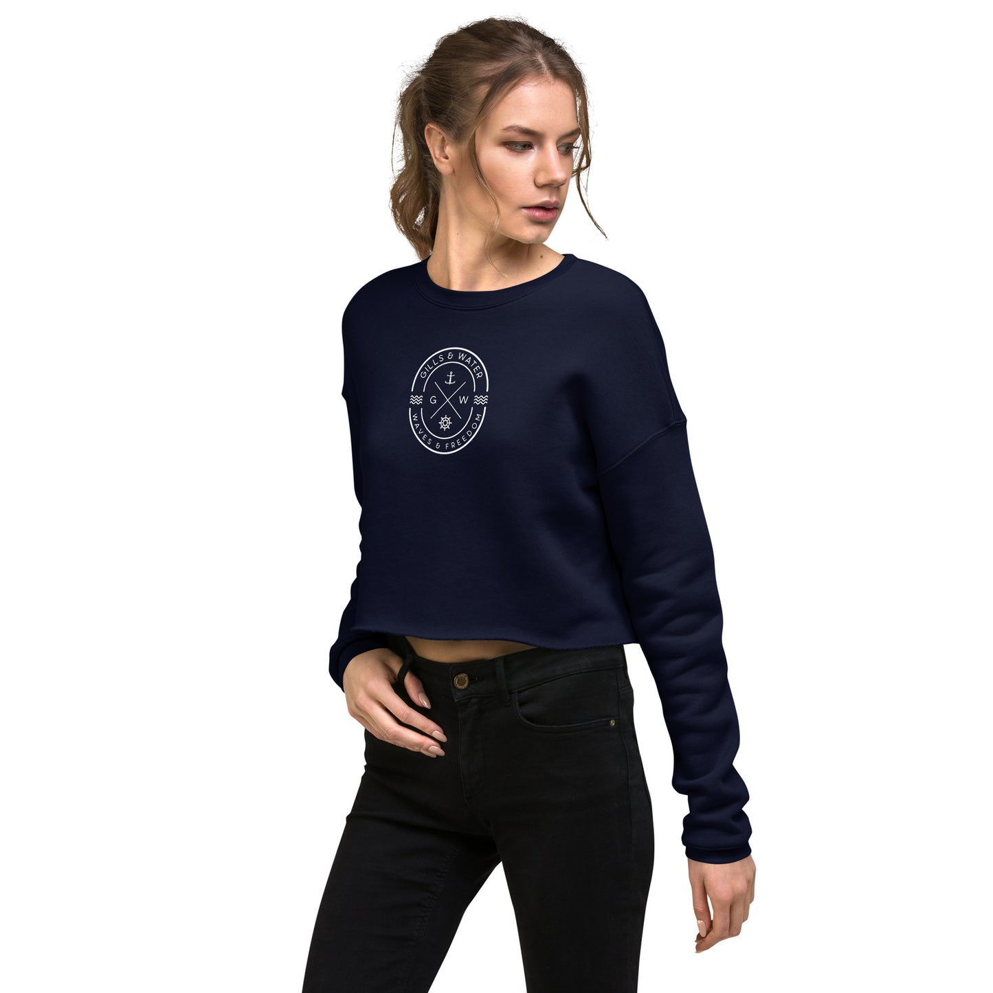 Seaside Chic Women's Cropped Sweatshirt