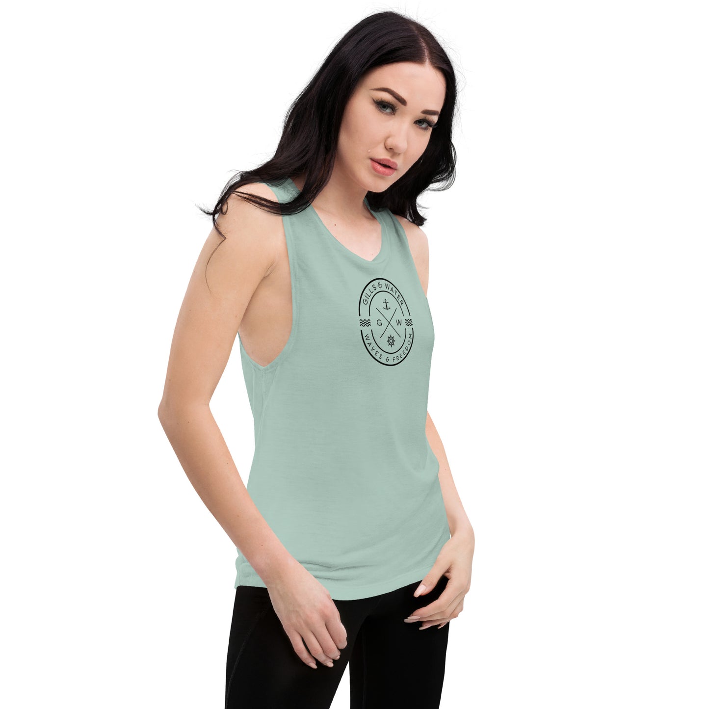 Seabreeze Strength: Ladies Muscle Tank by Gills & Water