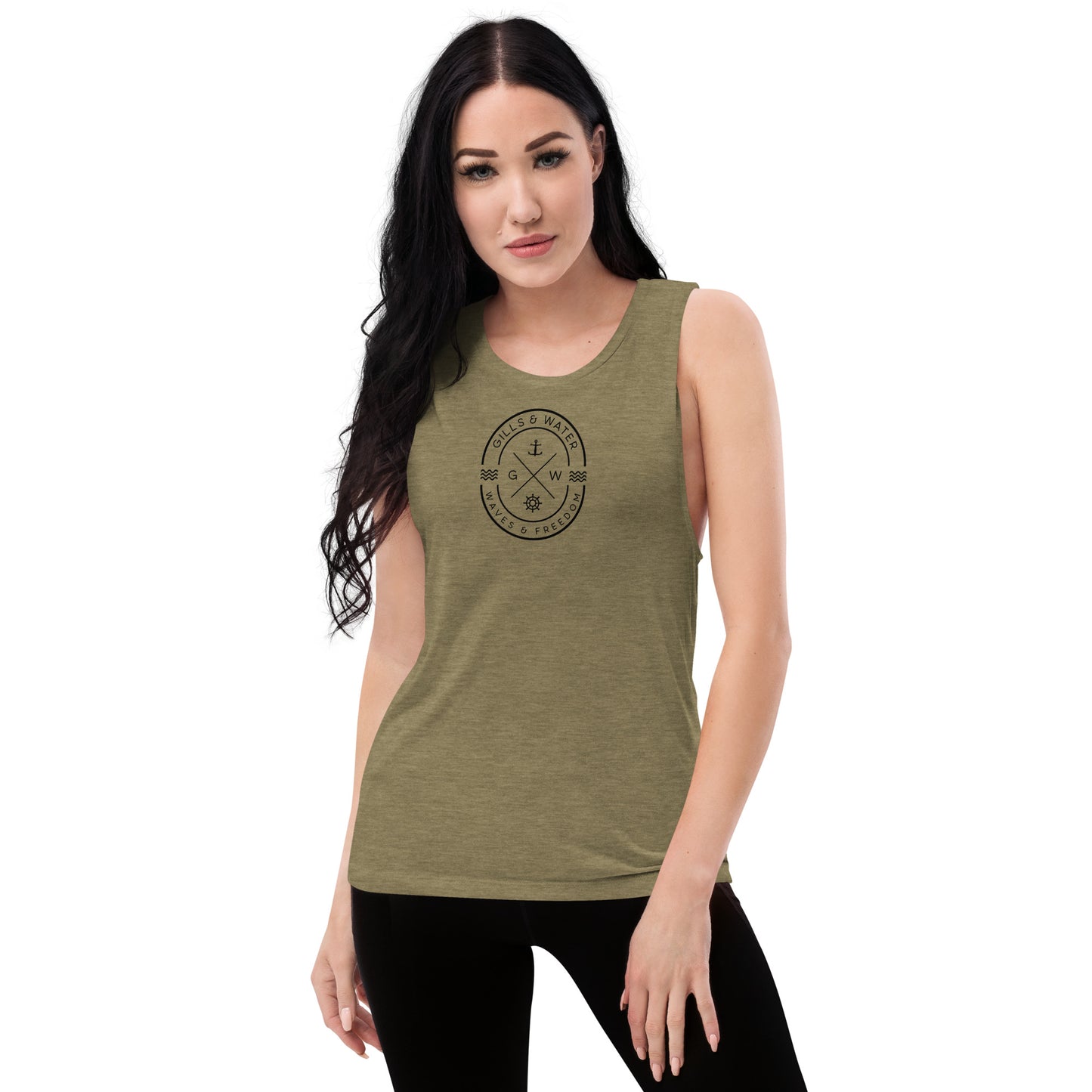 Seabreeze Strength: Ladies Muscle Tank by Gills & Water