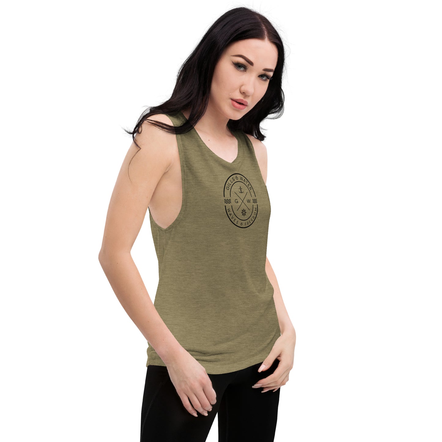 Seabreeze Strength: Ladies Muscle Tank by Gills & Water