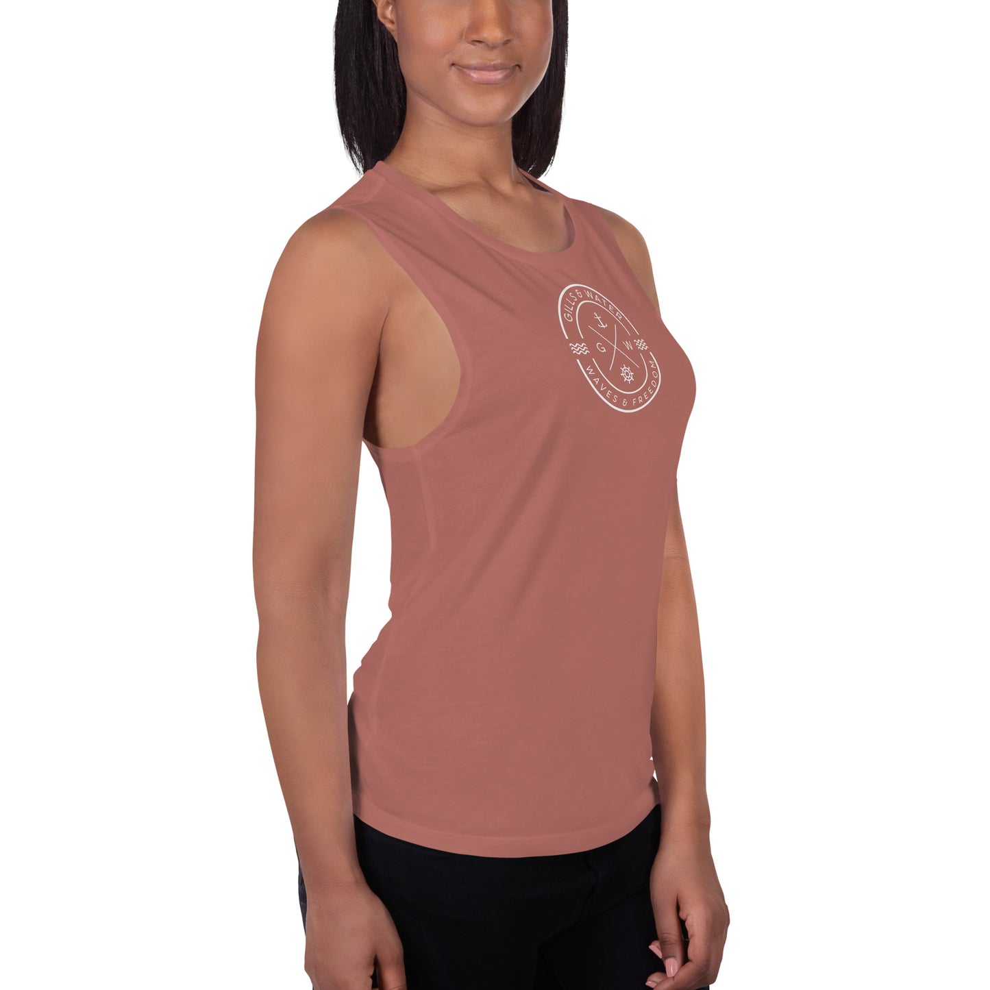 Seabreeze Strength: Ladies Muscle Tank by Gills & Water