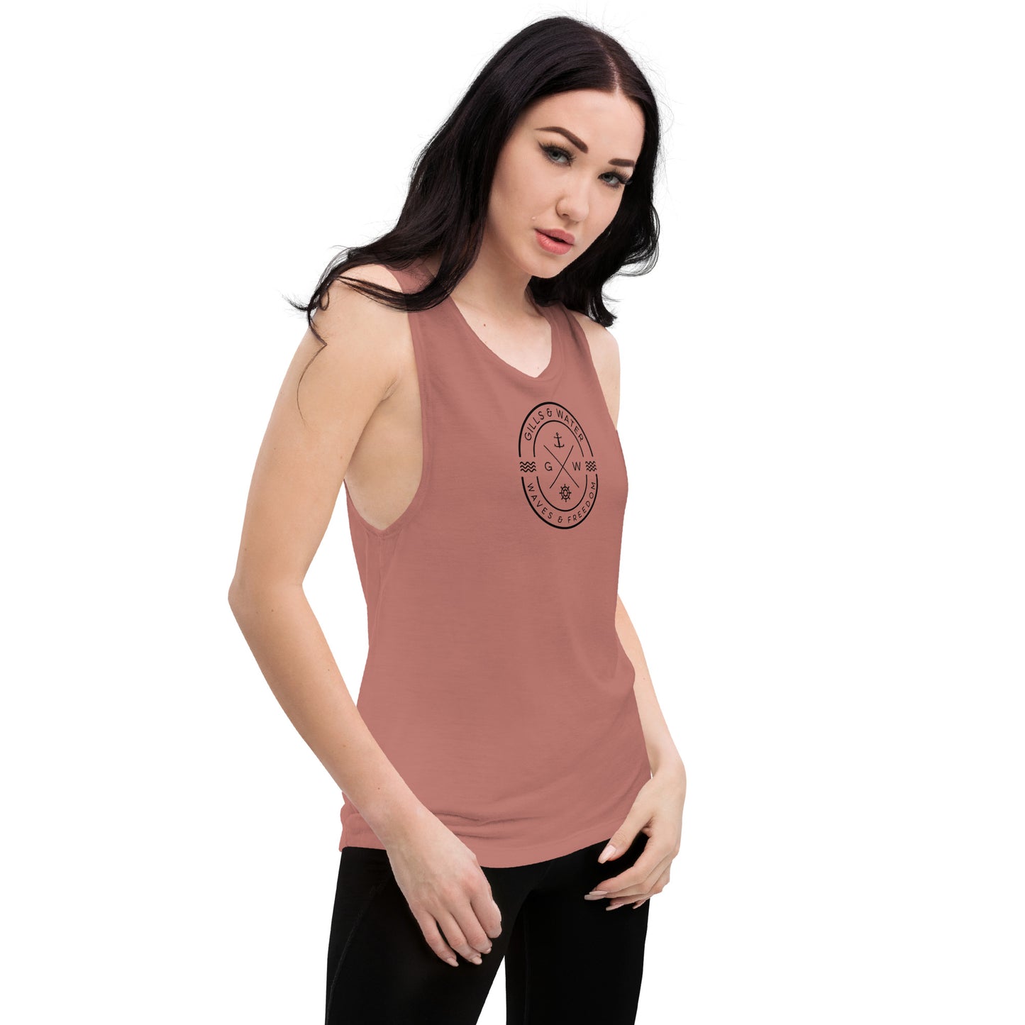 Seabreeze Strength: Ladies Muscle Tank by Gills & Water