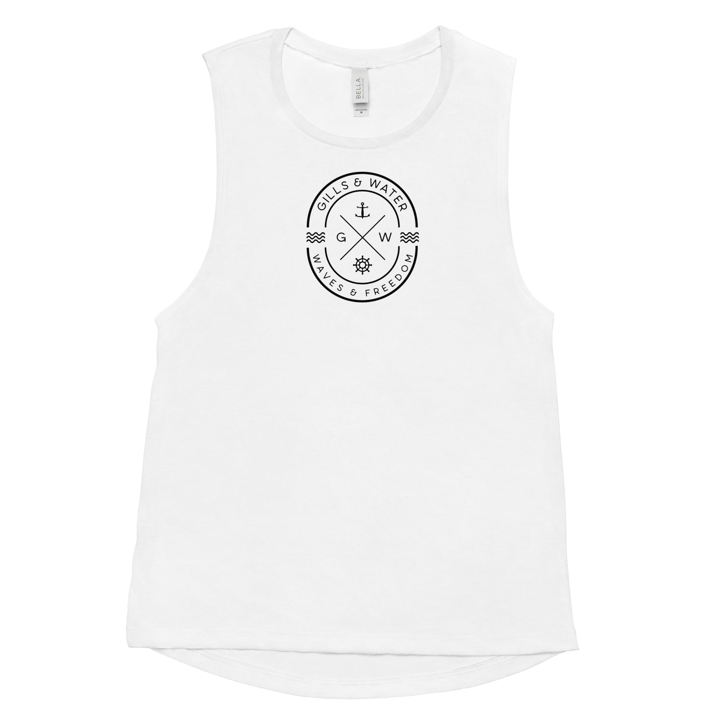 Seabreeze Strength: Ladies Muscle Tank by Gills & Water