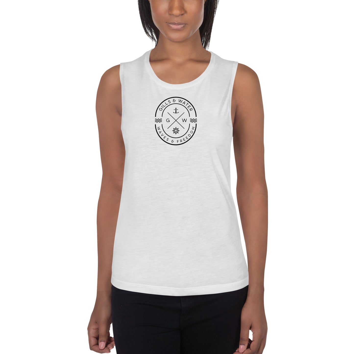 Seabreeze Strength: Ladies Muscle Tank by Gills & Water