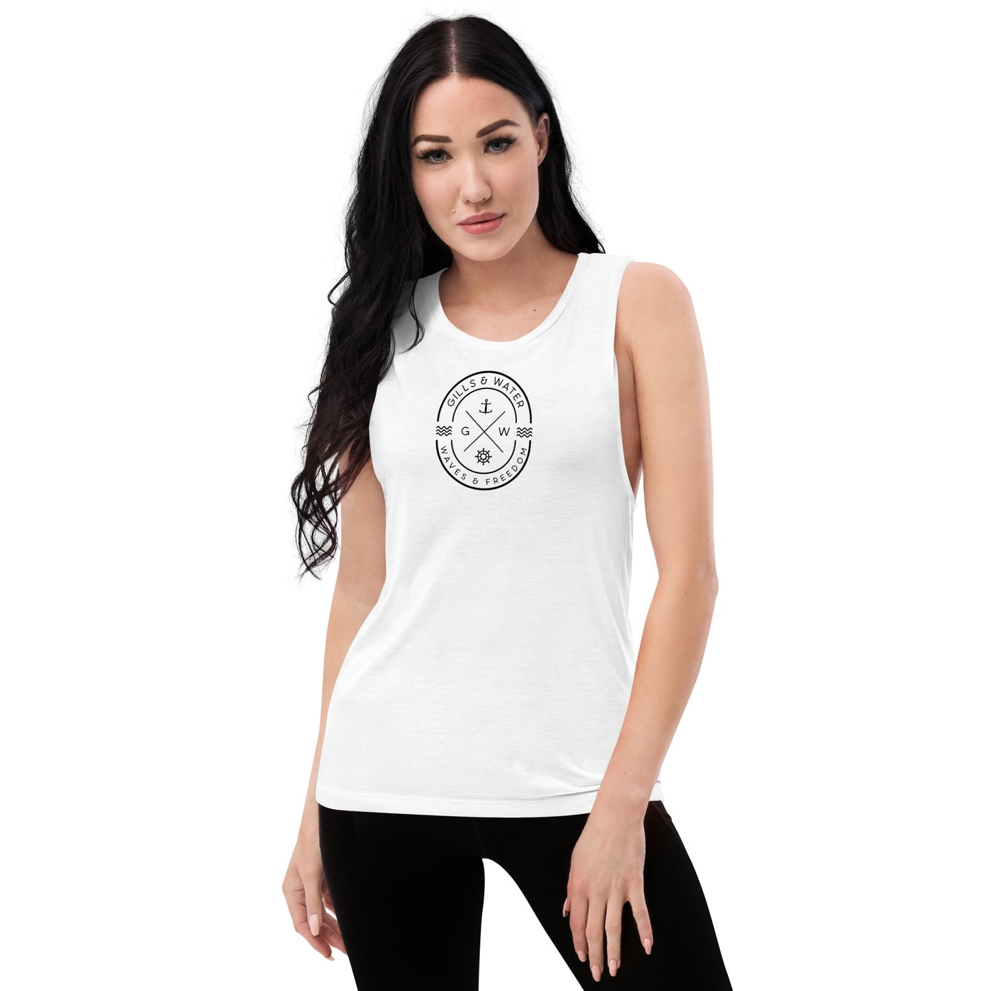 Seabreeze Strength: Ladies Muscle Tank by Gills & Water