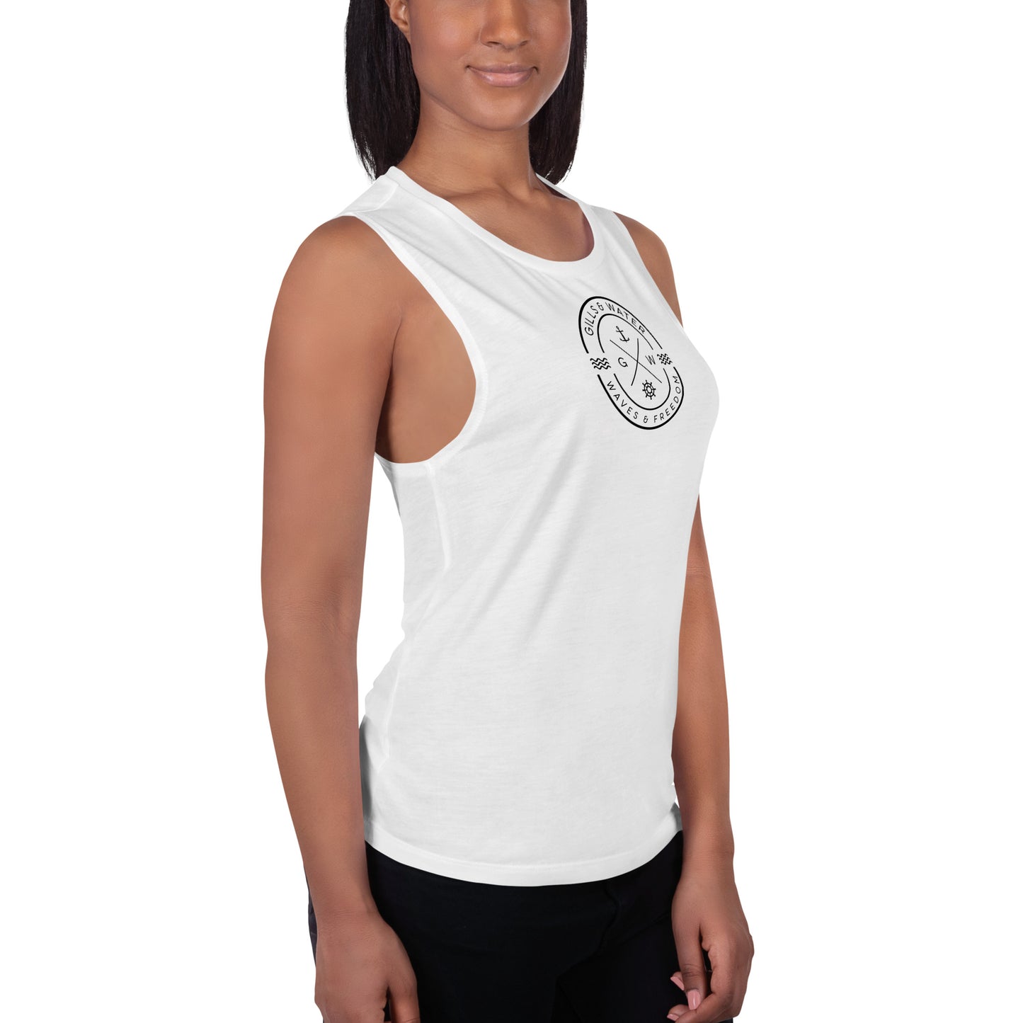 Seabreeze Strength: Ladies Muscle Tank by Gills & Water