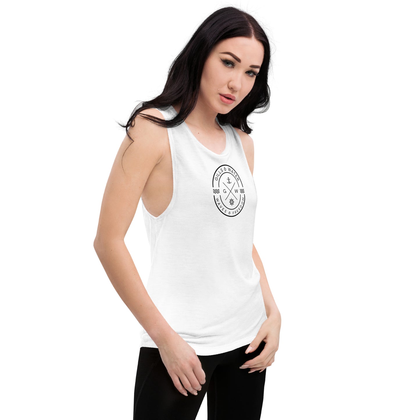 Seabreeze Strength: Ladies Muscle Tank by Gills & Water