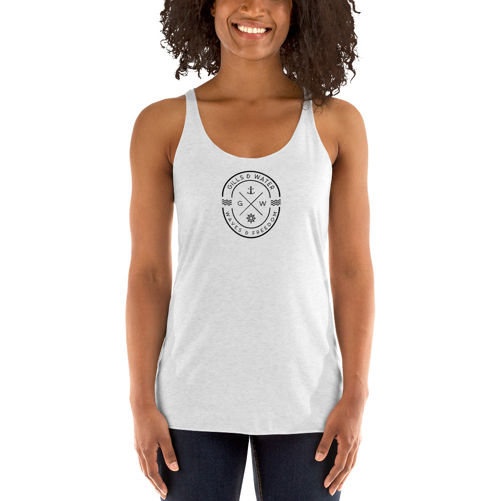 TidalGrace: Women's Racerback Tank by Gills & Water