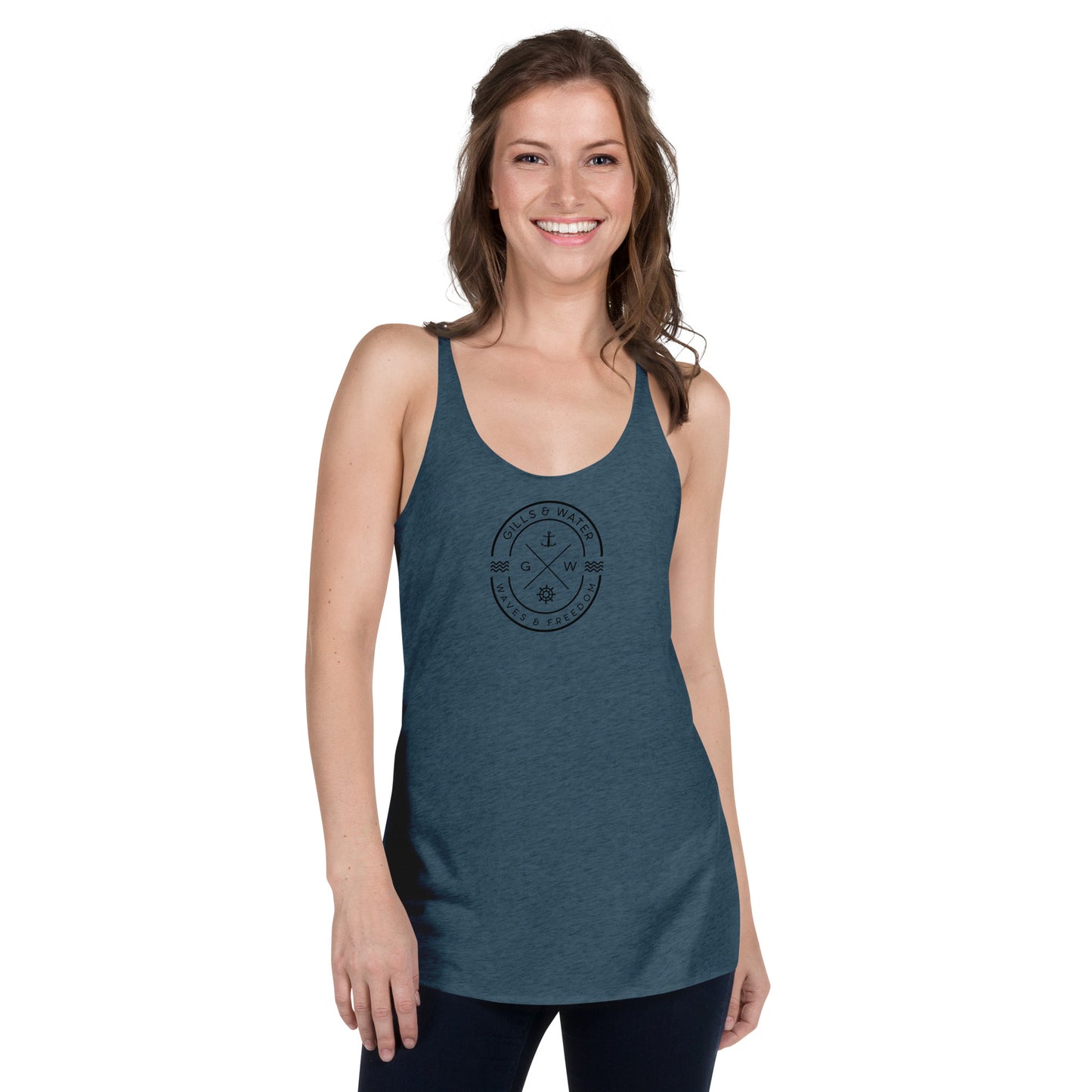 TidalGrace: Women's Racerback Tank by Gills & Water