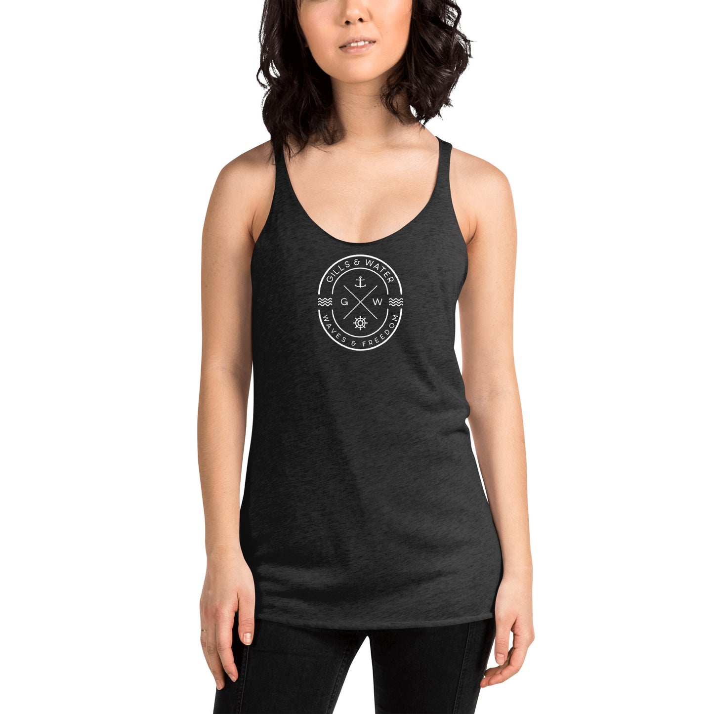 TidalGrace: Women's Racerback Tank by Gills & Water