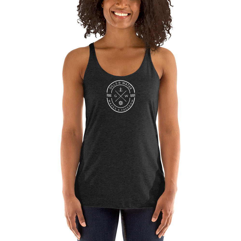 TidalGrace: Women's Racerback Tank by Gills & Water